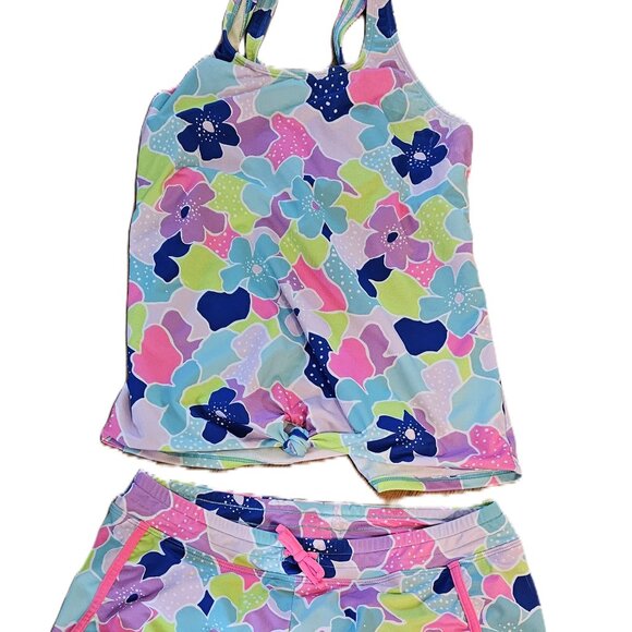 Land's End Girls Two-piece swim suit size 14/16 bottoms and 16+ top - Picture 1 of 6